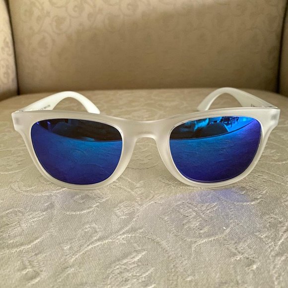 Puma Go Team PU0012S 005 Blue Lenses Square Full Rim Sunglasses - Picture 1 of 7